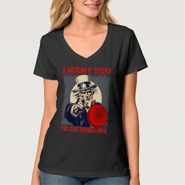 Camiseta Fun Clever Team League Patriotic I Want You To Go  (Frente)