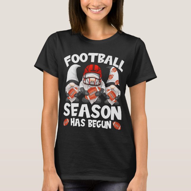 Camiseta Fun Gnomes For Sunday And American Football Season (Frente)