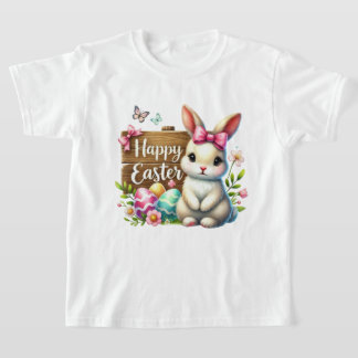 Camiseta Fun Happy Easter bunny girls 