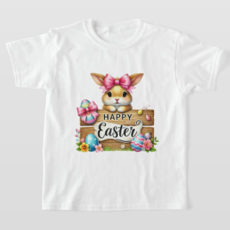 Camiseta Fun Happy Easter bunny girls 