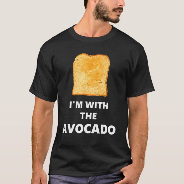 Camiseta Fun I'm With The Avocado Toast Halloween Costume (Frente)