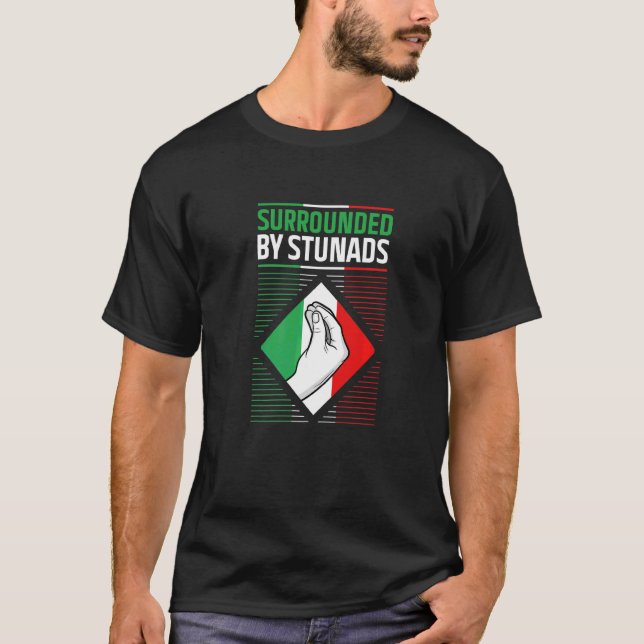Camiseta Fun Italia Itália Sarcastic Humor Stunad Piada Cot (Frente)