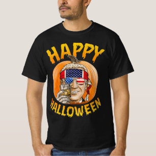 Camiseta Fun Joe Biden Pumpkin Happy Halloween Confused th