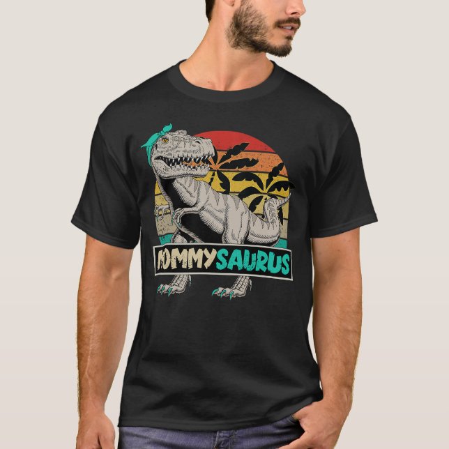 Camiseta Fun Matching Family Dinosaur T-Rex for Mommy MOMMY (Frente)