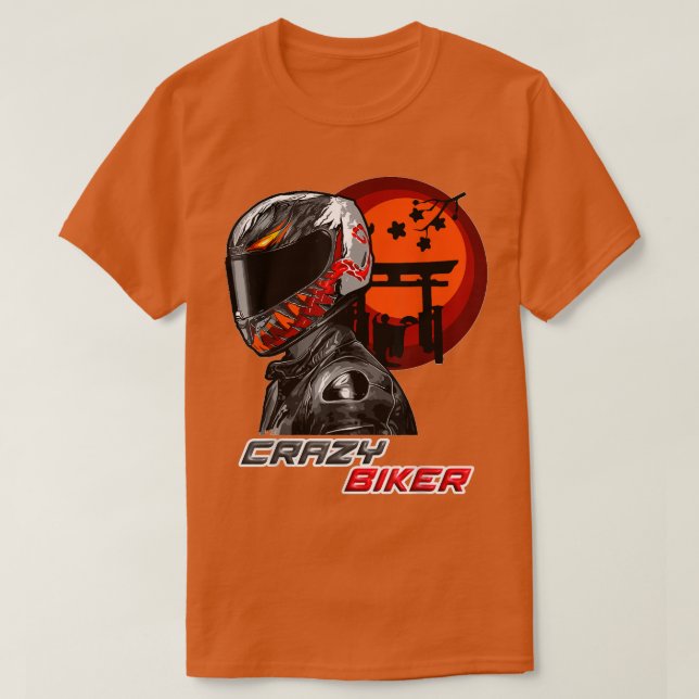 Camiseta Fun motorcyclist, motorcycle biker for men and wom (Frente do Design)