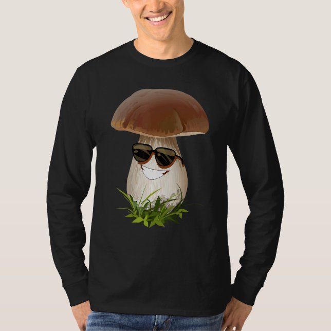 Camiseta Fun Mushrooms Foraging Mycology Fungi Happy Mushro (Frente)