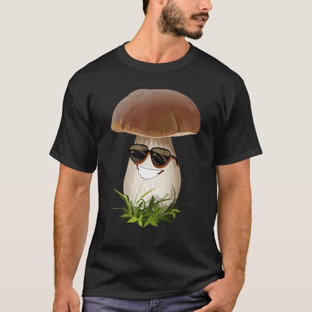 Camiseta Fun Mushrooms Foraging Mycology Fungi Happy Mushro (Frente)