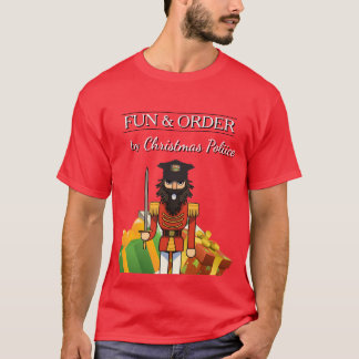 Camiseta Fun & Order by Christmas Police – Holiday T-Shirt