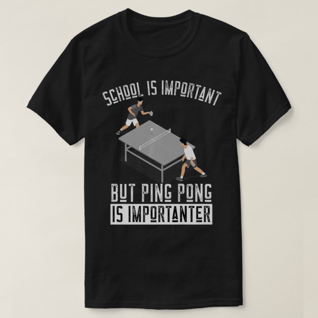 Camiseta Fun Ping Pong Player Table Tennis Gift   (Frente do Design)