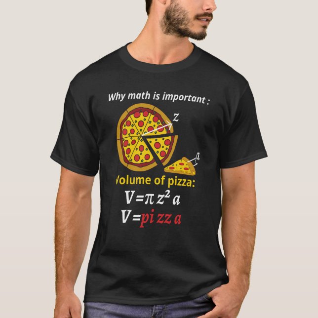 Camiseta Fun pizza pi pi day pi joke math mathematics calcu (Frente)