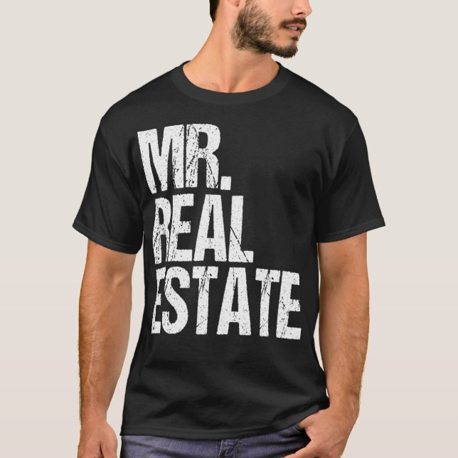 Camiseta Fun Real Estate Agent Broker Investor Residential  (Frente)