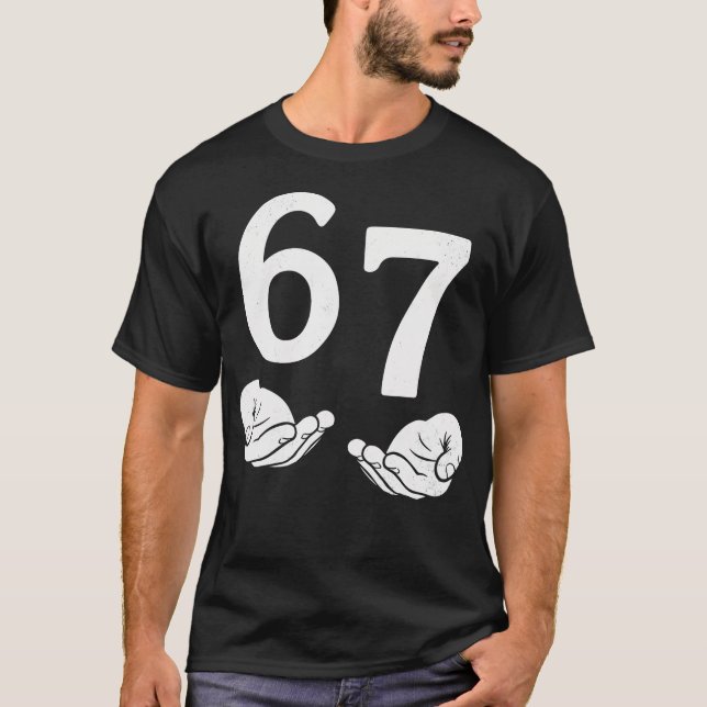 Camiseta Fun Six Seven 6 7 Funny 67 Gen Alpha Slang 6-7 Mem (Frente)