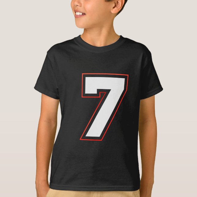 Camiseta Fun Six Seven 6 7 Meme Design  (Frente)