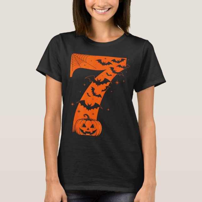 Camiseta Fun Six Seven 6 7 Meme Design Couples Halloween  (Frente)