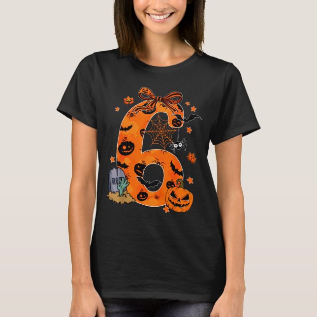 Camiseta Fun Six Seven 6 7 Meme Design Couples Halloween  (Frente)