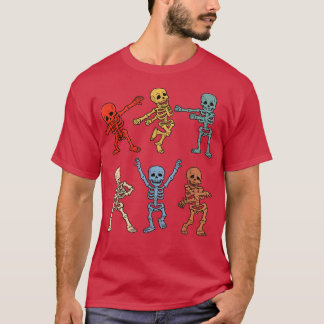 Camiseta Fun Skeletons Dancing Kid Boys Girls Vintage Skele