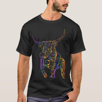 Camiseta FUN TEE Touro Tribal VACA ABSTRACT LINHA