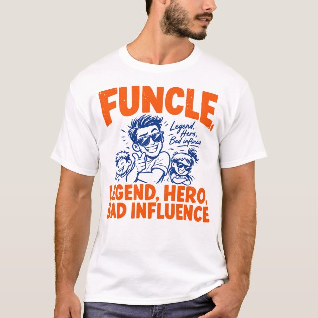 Camiseta Fun Uncle Gift Shirt (Frente)