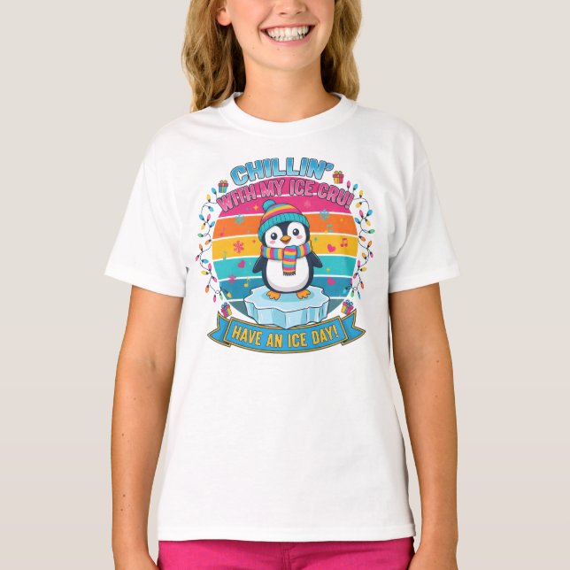 Camiseta Fun Winter Graphic Tee for Kids (Frente)