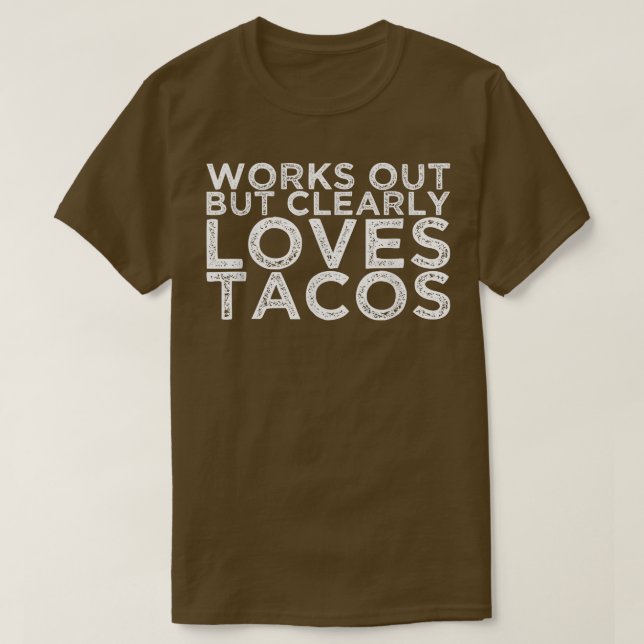 Camiseta Funciona, Mas Adora Claramente Tacos1482 (Frente do Design)