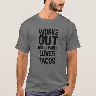 Camiseta Funciona, Mas Ama Claramente Os Tacos Cinco De Tan