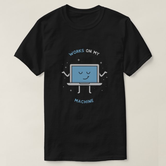 Camiseta Funciona na minha máquina - Programando a combinaç (Frente do Design)