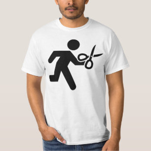 Camiseta Funcionamento com tesouras