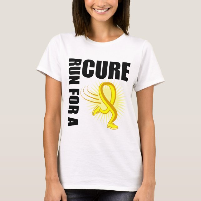 Camiseta Funcionamento do cancer de bexiga para uma cura (Frente)