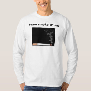 Camiseta funcionamento do fumo "n" da equipe