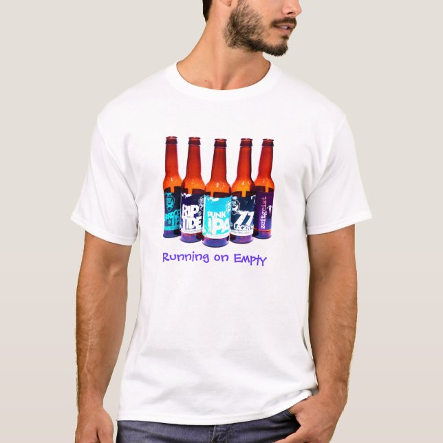 Camiseta Funcionamento no TShirt vazio da cerveja (Frente)