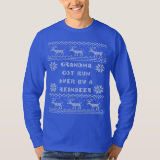Camiseta Funcionamento obtido avó sobre por uma camisola