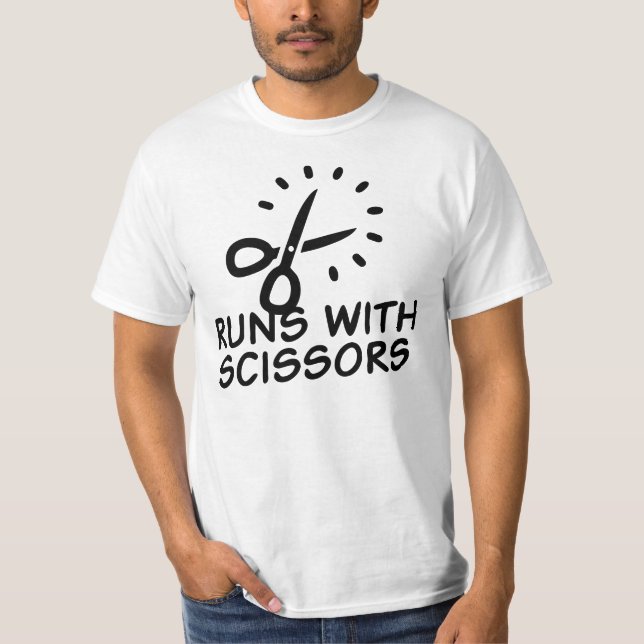 Camiseta Funcionamentos com tesouras (Frente)