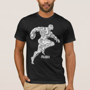Camiseta Funcionando para trás o t-shirt da precipitação