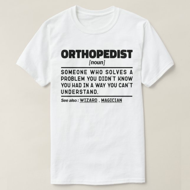 Camiseta Funcionário Assistente de Chiropractor Ortopedista (Frente do Design)