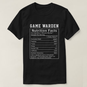 Camiseta Funcionário da Nutrição Divertida do Guarda de Caç