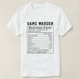 Camiseta Funcionário da Nutrição Divertida do Guarda de Caç