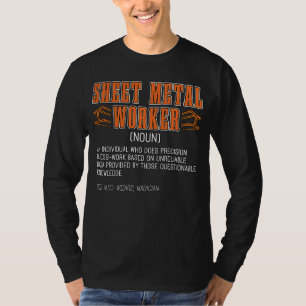 Camiseta Funcionário Da Planilha Metal Um Indivíduo Que Faz