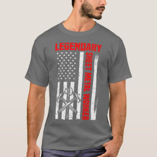 Camiseta Funcionário de chapa metálica Engraçado