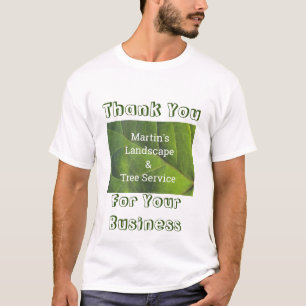 Camiseta Funcionário de Folha Verde de Promoção de Negó