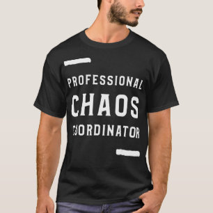 Camiseta Funcionário Design Coordenador de Caos Profissiona
