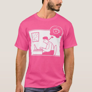 Camiseta Funcionário do Duro de Trabalho Café