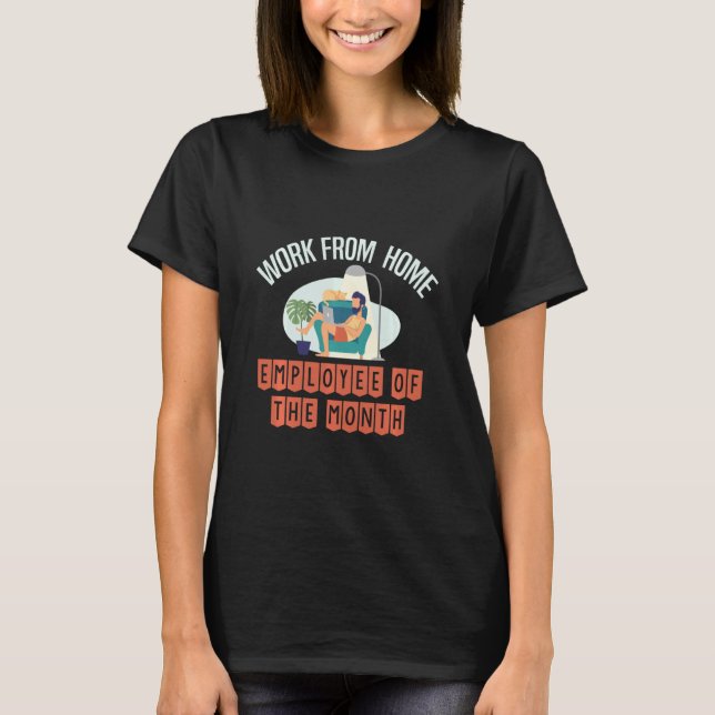 Camiseta Funcionário Do Mês De Trabalho Do Escritório Domés (Frente)