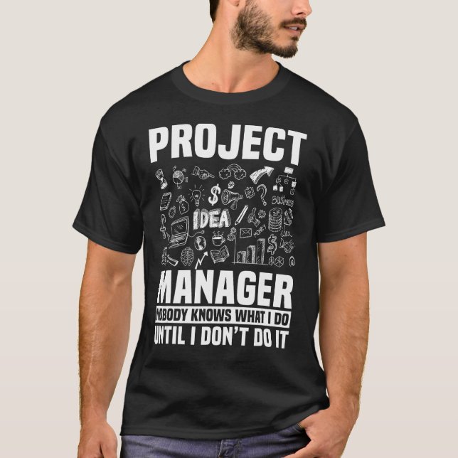 Camiseta Funcionário Líder do Gestor de Projetos que Expurg (Frente)