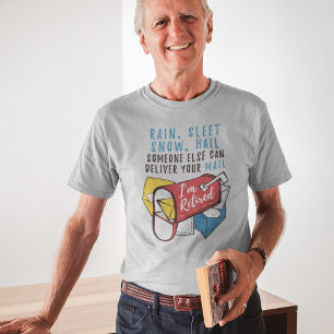 Camiseta Funcionário Postal Aposentadoria Carteiro Estou Ap