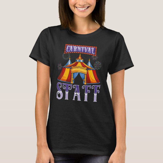Camiseta Funcionarios de Carnaval Acontecimento de pelagem  (Frente)