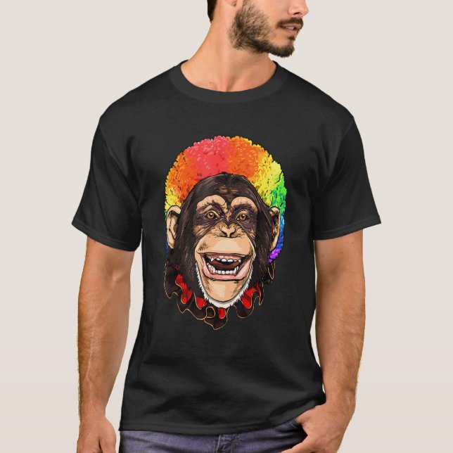 Camiseta Funcionarios de Carnaval de Macaco-Palhaço Ape Mon (Frente)