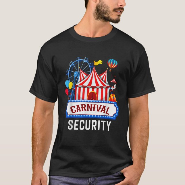 Camiseta Funcionarios de Evento do Circo de Segurança do Ca (Frente)