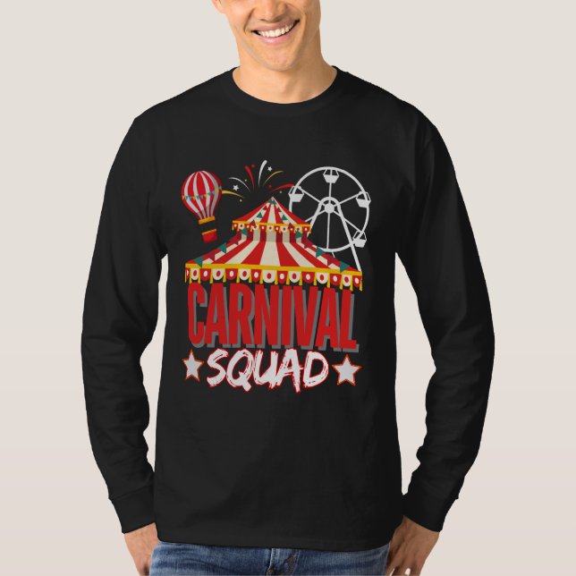 Camiseta Funcionarios De Festa Engraçada De Circo Fosse Do  (Frente)