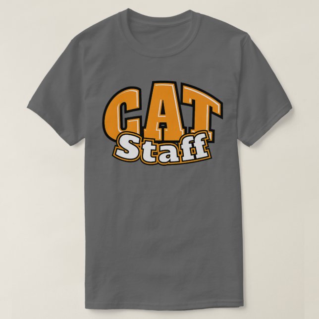 Camiseta Funcionarios de Gato Engraçado e Presente de Gato (Frente do Design)