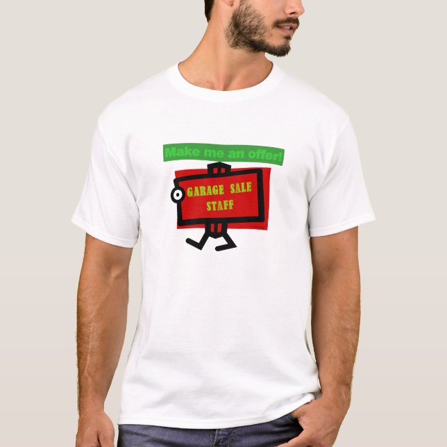 Camiseta Funcionarios de venda de garagem (Frente)